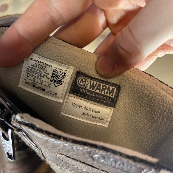 Merrell haven tall womens size 6 shoes brown leather waterproof winter boots - Picture 8 of 8